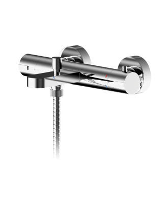 Nuie Arvan Thermostatic Bath Shower Mixer Tap - Chrome