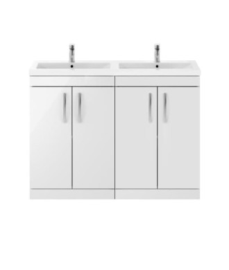 1200 FS 4-Door Vanity & Double Basin