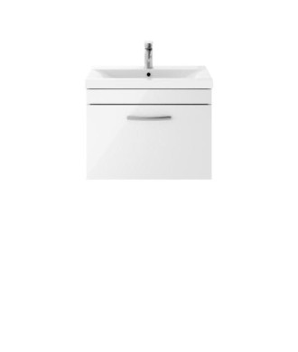 600 WH Single Drawer Vanity & Basin 2