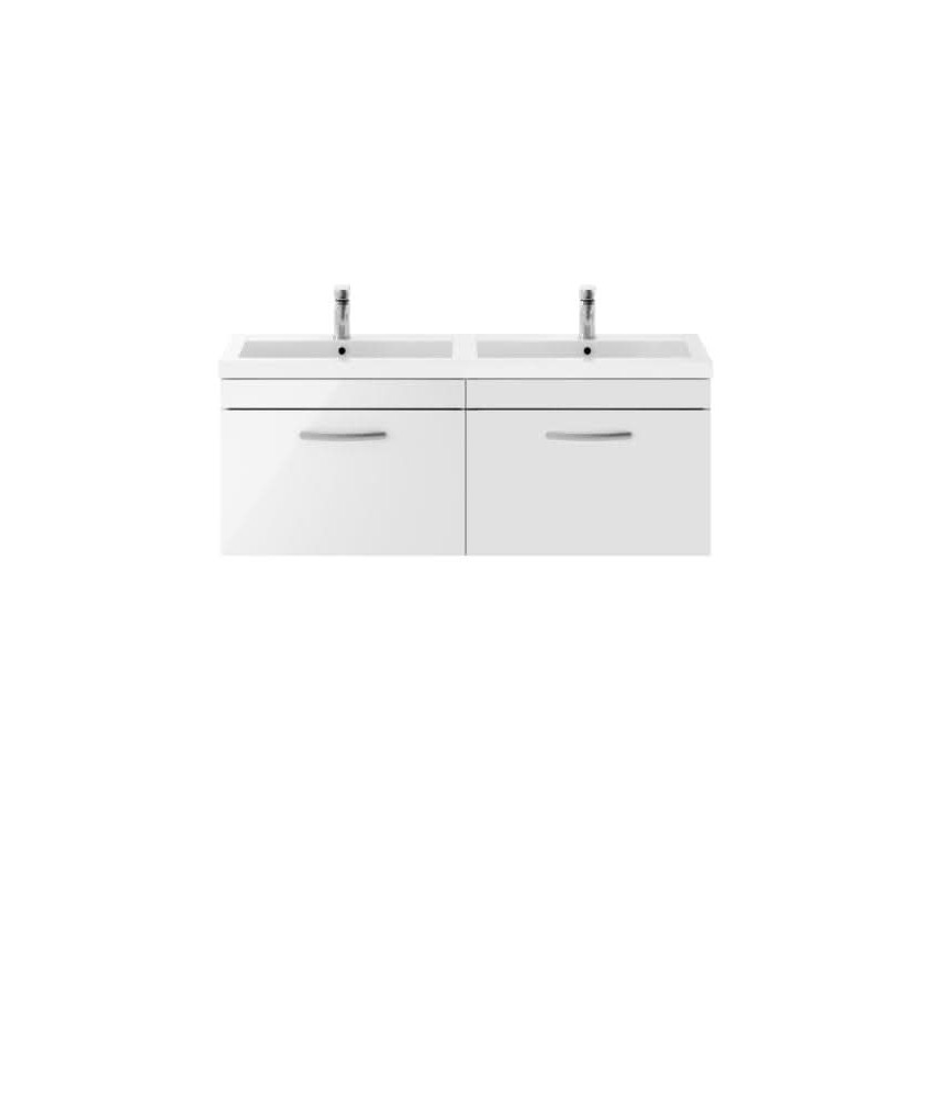 1200 WH 2-Drawer Vanity & Double Basin