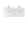 1200 WH 2-Drawer Vanity & Double Basin