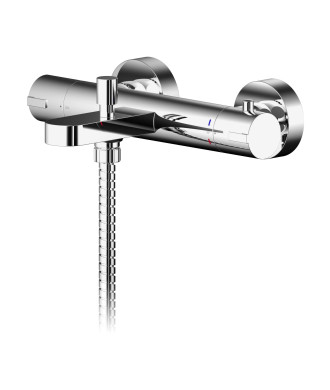 Nuie Binsey Thermostatic Bath Shower Mixer Tap - Chrome