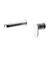 Nuie Binsey 2-Hole Wall Mounted Basin Mixer Tap - Chrome