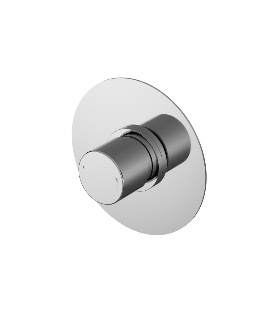 Nuie Binsey Thermostatic Temperature Control Concealed Shower Valve - Chrome