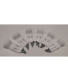 Nuie Shower Bath Panel Clips - White