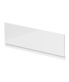 Nuie Waterproof Shower Bath Front Panel, High Gloss White Bath Shower Panel for Straight Baths, 1700mm