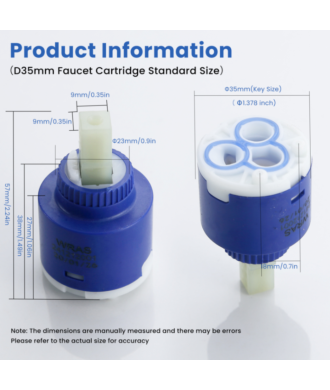Home4less Ceramic Disc Tap Valve Cartridge