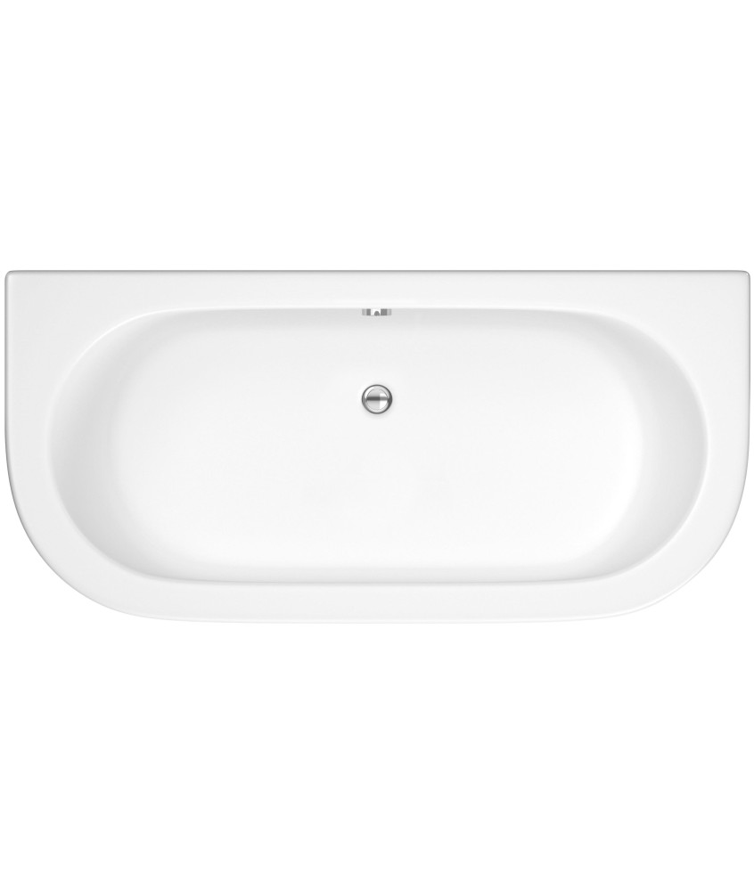 Nuie Shingle Back to Wall Bath With Panel - 1700mm x 750mm - White