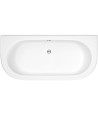Nuie Shingle Back to Wall Bath With Panel - 1700mm x 750mm - White