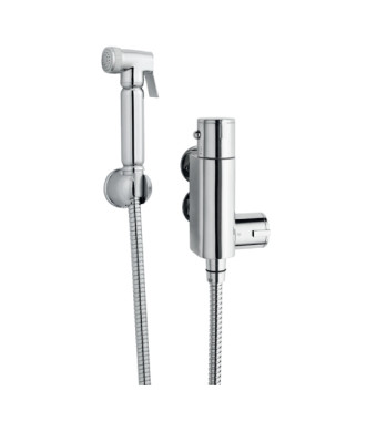 Nuie Douche Spray Kit With Handset Holder And Thermostatic Valve - Chrome