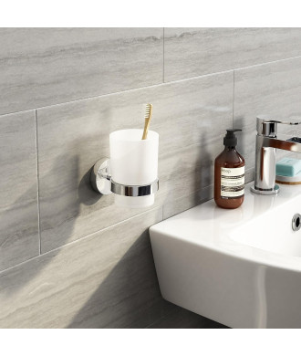 iBathUK Harrow Toothbrush Holder - Chrome