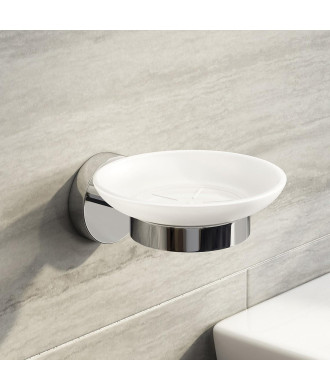 iBathUK Harrow Soap Dish Holder - Chrome