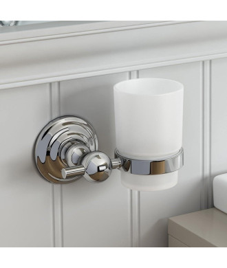 iBathUK Georgina Traditional Toothbrush Holder - Chrome