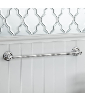 iBathUK Georgina Traditional Towel Rail - Chrome
