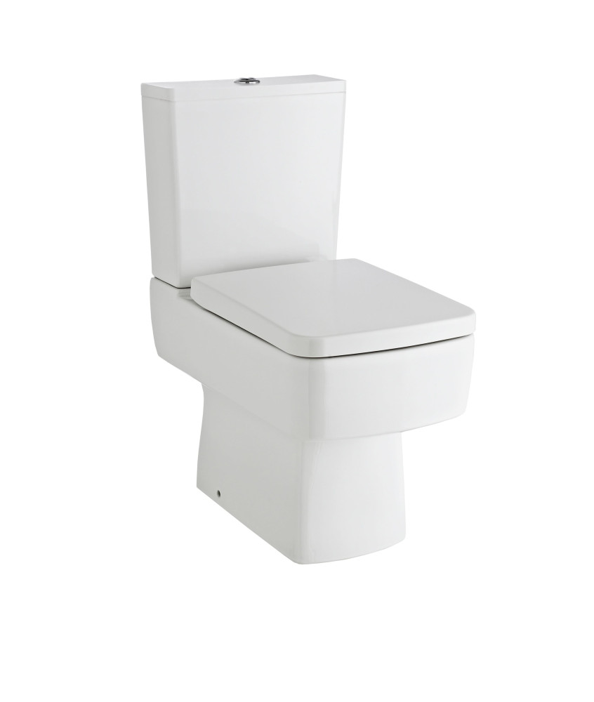 Nuie Bliss Close Coupled Toilet With Push Button Cistern - White