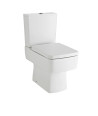 Nuie Bliss Close Coupled Toilet With Push Button Cistern - White