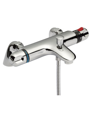 Nuie Reef Thermostatic Bath Shower Mixer Tap - Chrome