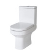 Nuie Harmony Close Coupled Toilet With Push Button Cistern - White