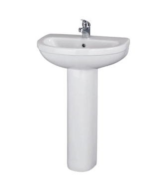Ivo 550mm 2TH Basin & Pedestal