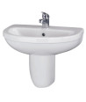 Ivo 550mm Basin 2TH & Semi Pedestal
