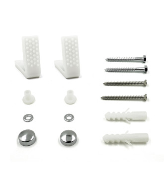 iBathUK Clyra Angled Bathroom Floor Fixing Kit, Secure WC Toilet Pan, Accessories for Washroom, Installation Set for Floor-Mo...