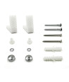 iBathUK Clyra Angled Bathroom Floor Fixing Kit, Secure WC Toilet Pan, Accessories for Washroom, Installation Set for Floor-Mo...