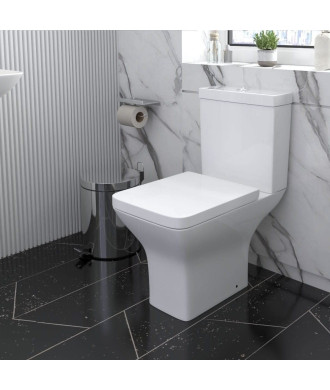 Venice Ceramic Close Coupled Toilet - White