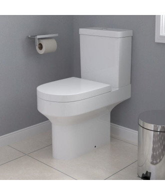 Rimini Ceramic Close Coupled Toilet - White