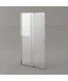 iBathUK 1400mm x 830mm Sliding Shower Bath Screen with Panel - Chrome
