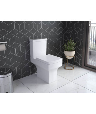 Belfort Ceramic Close Coupled Toilet - White