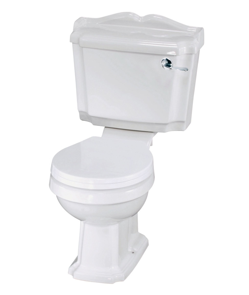 Nuie Legend Close Coupled Toilet With Cistern And Standard Close Seat - White