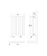 Horizontal Single Panel Radiator 600 x 412