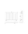 Horizontal Single Panel Radiator 600 x 992