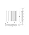 Horizontal Double Panel Radiator 600 x 586