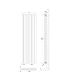 Vertical Double Panel Radiator 1800 x 528