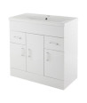 White Minimalist 1000 Basin Unit