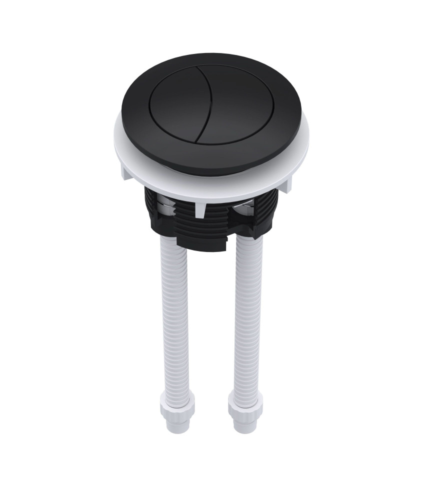 Nuie Cistern Push Button, urable Toilet Accessories for Bathroom in Matt Black