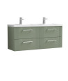 1200 W/H 4-Drawer Vanity & Double Basin