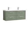 1200 W/H 4-Drawer Vanity & Double Basin