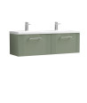1200 W/H 2-Drawer Vanity & Double Basin