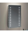 iBathUK Vega Battery Powered Rectangular LED Bathroom Mirror - Grey