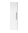 Hudson Reed Solar Wall Hung 1 Door Tall Unit, Modern Bathroom Storage Cabinet, Pure White, 350mm