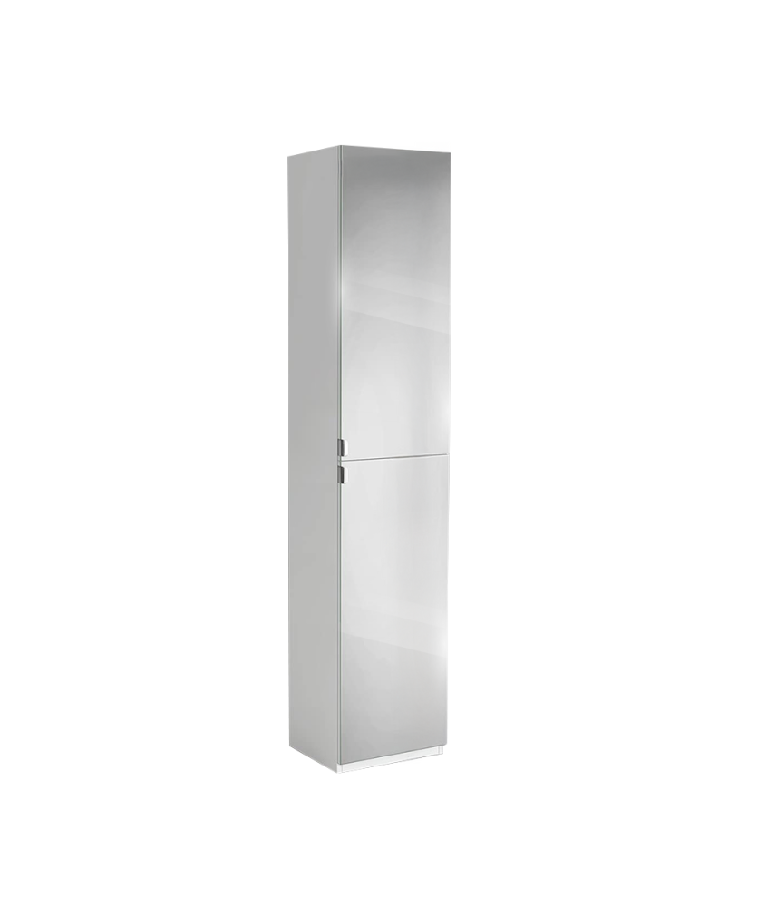 iBathUK Gleam Freestanding Bathroom Mirror Cabinet 1700mm, Tall Vertical Storage Cabinet with 4 Mirrored Doors & Adjustable S...