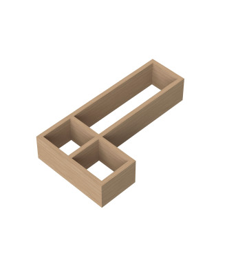 Nuie L-Shaped Drawer Organiser - Bamboo