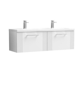 1200 W/H 2-Drawer Vanity & Double Basin