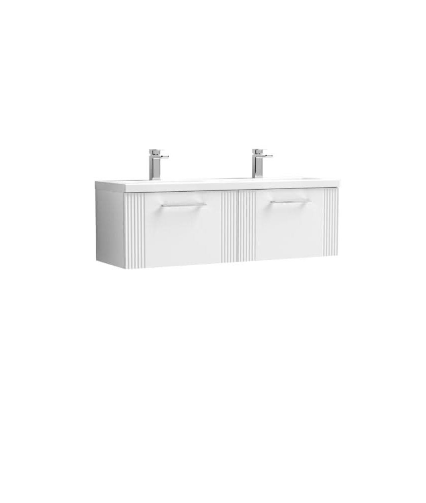 1200 W/H 2-Drawer Vanity & Double Basin