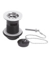 Nuie Basin Waste With Poly Plug And Ball Chain - Chrome