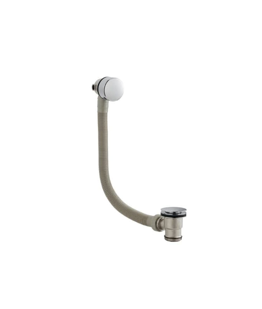 Nuie Freeflow Round Bath Filler Waste And Overflow - Chrome