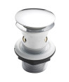 Nuie Easy-Clean Slotted Push Button Basin Waste - Chrome