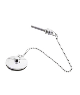 Nuie Brass Basin Plug And Chain Waste - Chrome